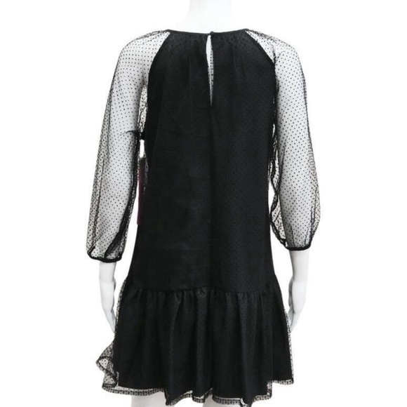 LDT | Black Polka Dot Dress Size: 6 - Picture 2 of 5